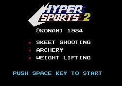 Pantallazo de Hyper Sports 2 para MSX
