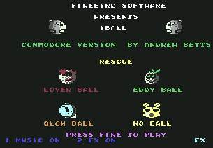 Pantallazo de I, Ball para Commodore 64