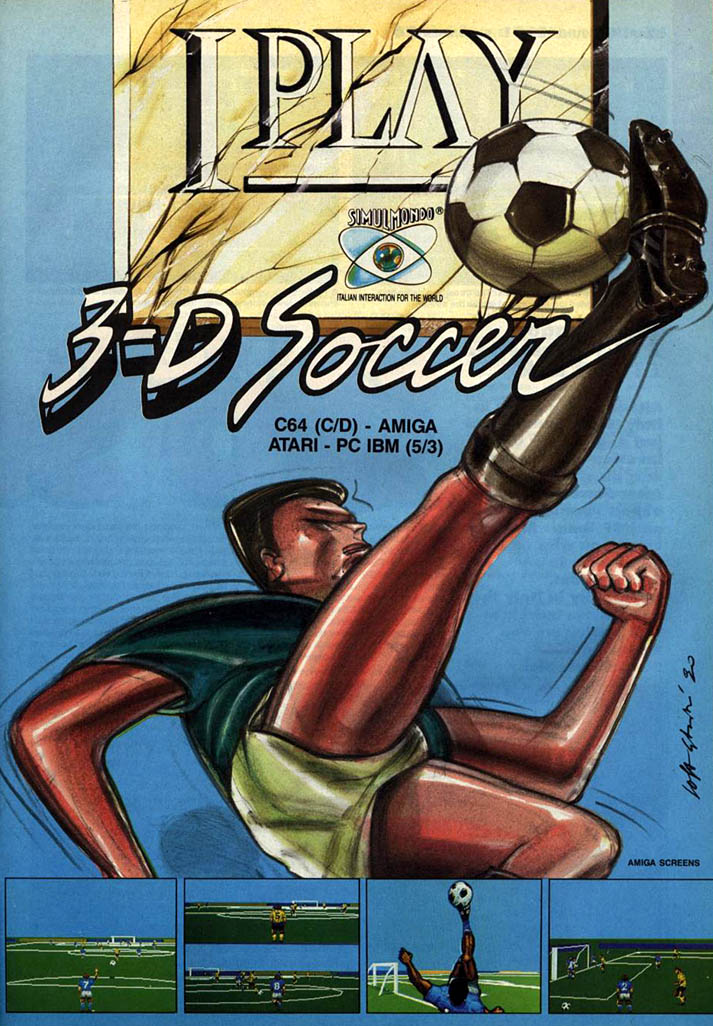 Caratula de I Play 3D Soccer para Amiga