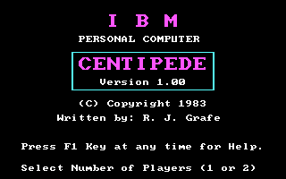 Pantallazo de IBM Pc Centipede para PC