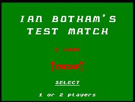 Pantallazo de Ian Botham's Test Match para Amstrad CPC
