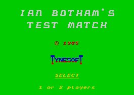 Pantallazo de Ian Botham's Test Match para Spectrum