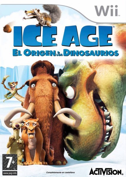Caratula de Ice Age 3: El Origen De Los Dinosaurios para Wii