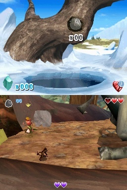 Pantallazo de Ice Age 3: El Origen de los Dinosaurios para Nintendo DS