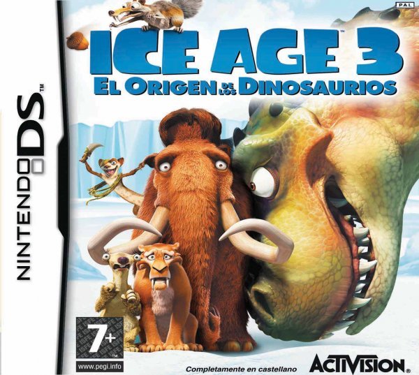 Caratula de Ice Age 3: El Origen de los Dinosaurios para Nintendo DS