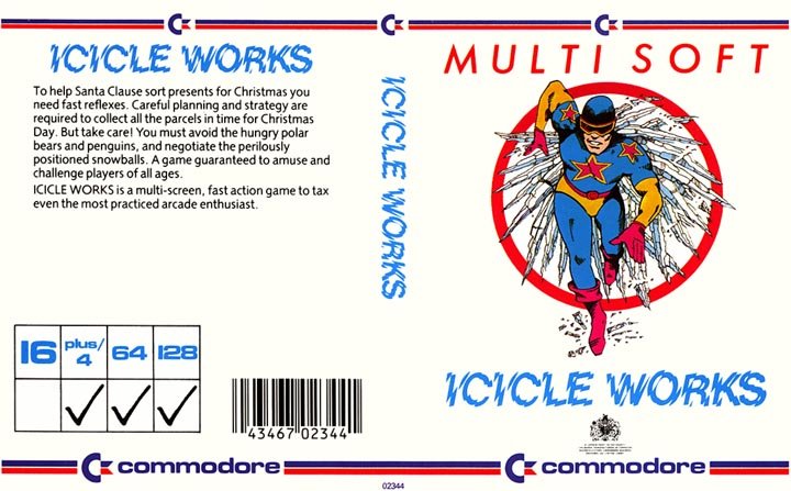 Caratula de Icicle Works para Commodore 64