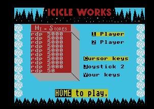 Pantallazo de Icicle Works para MSX