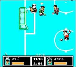 Pantallazo de Ike Ike! Nekketsu Hockey Bu: Subette Koronde Dairantou para Nintendo (NES)