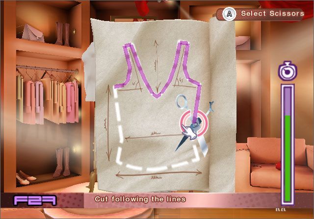 Pantallazo de Imagina ser Presenta: El Gran concurso de la Moda para Wii