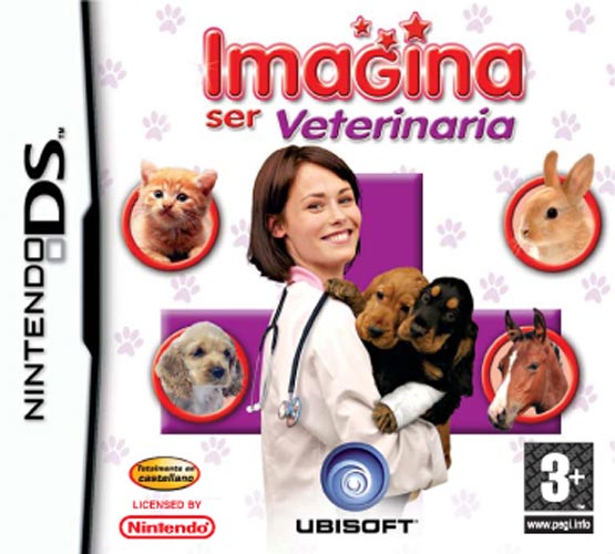 Caratula de Imagina ser Veterinaria para Nintendo DS