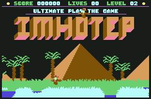Pantallazo de Imhotep para Commodore 64