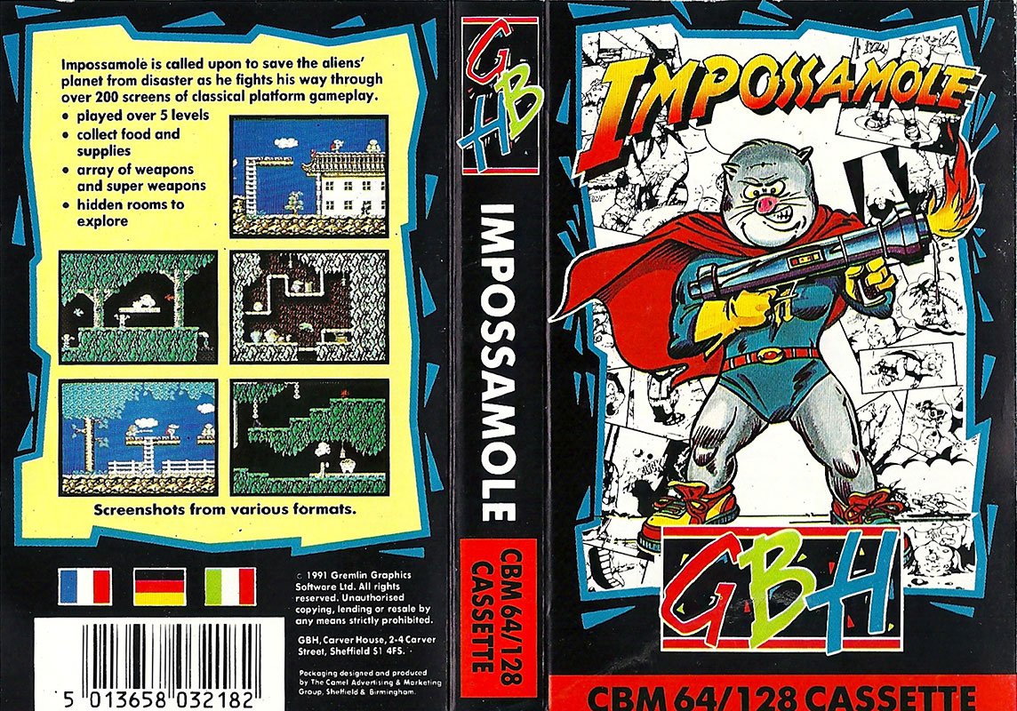 Caratula de Impossamole para Commodore 64