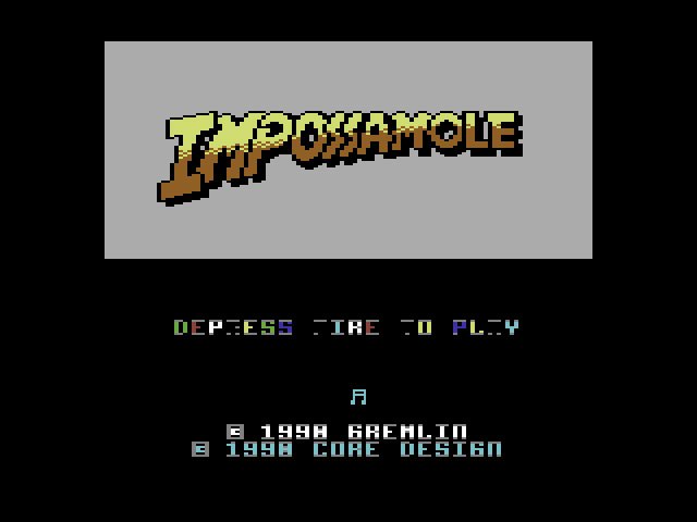 Pantallazo de Impossamole para Commodore 64
