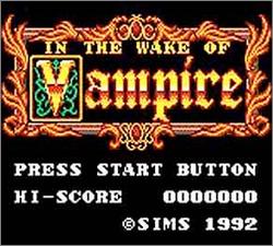 Pantallazo de In the Wake of Vampire (Japonés) para Gamegear