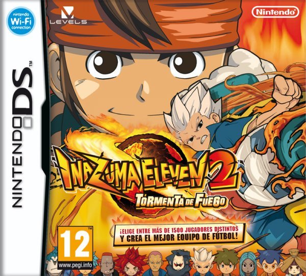Caratula de Inazuma Eleven 2: Tormenta de Fuego para Nintendo DS