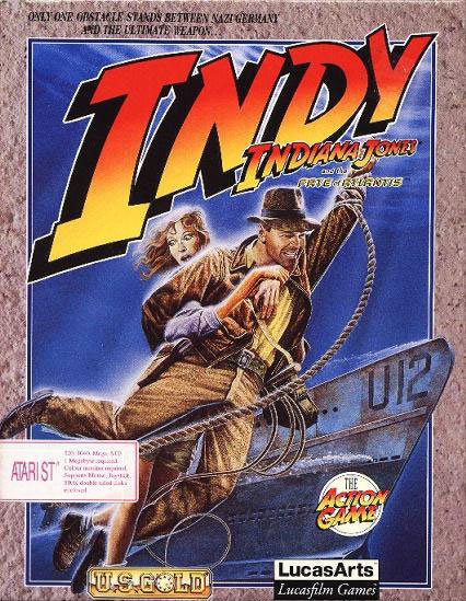 Caratula de Indiana Jones and The Fate of Atlantis: The Action Game para Atari ST