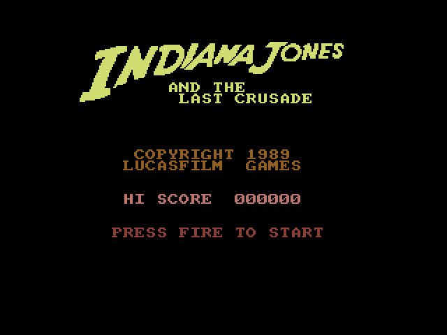 Pantallazo de Indiana Jones and the Last Crusade: The Action Game para Commodore 64