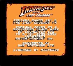 Pantallazo de Indiana Jones and the Last Crusade: Ubi Soft Version para Nintendo (NES)