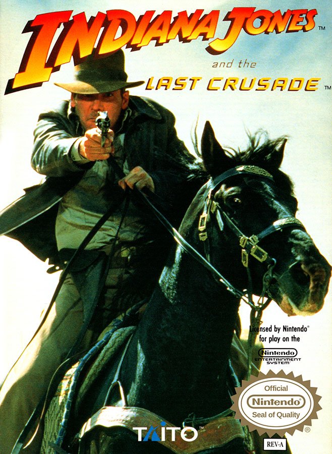 Caratula de Indiana Jones and the Last Crusade para Nintendo (NES)