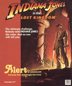 Caratula de Indiana Jones in the Lost Kingdom para Commodore 64