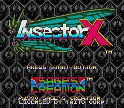 Pantallazo de Insector X para Sega Megadrive