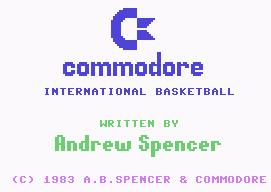 Pantallazo de International Basketball para Commodore 64
