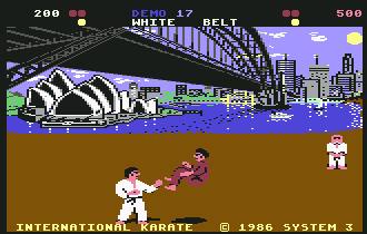 Pantallazo de International Karate para Commodore 64