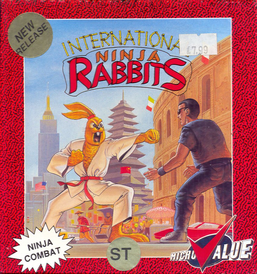 Caratula de International Ninja Rabbits para Atari ST