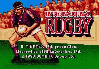 Pantallazo de International Rugby (Europa) para Sega Megadrive