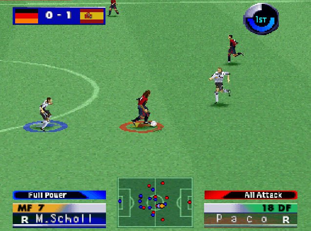 Pantallazo de International Superstar Soccer 2000 para PlayStation