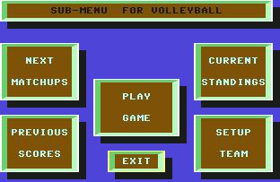 Pantallazo de International Team Sports para Commodore 64