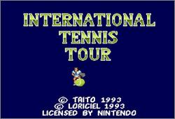 Pantallazo de International Tennis Tour para Super Nintendo