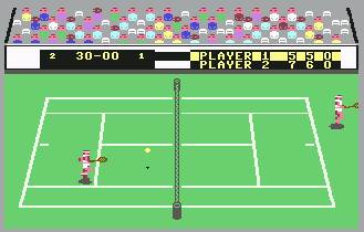 Pantallazo de International Tennis para Commodore 64