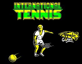 Pantallazo de International Tennis para Spectrum