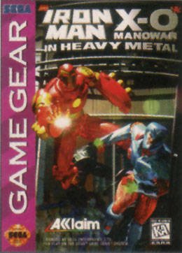 Caratula de Iron Man/X-O Manowar in Heavy Metal para Gamegear