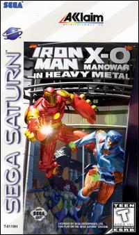 Caratula de Iron Man/X-O Manowar in Heavy Metal para Sega Saturn