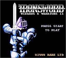 Pantallazo de IronSword: Wizards & Warriors II para Nintendo (NES)