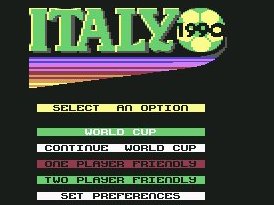 Pantallazo de Italy 1990 para Commodore 64