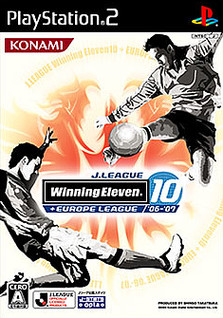 Caratula de J-League Winning Eleven 10 + European League 06-07 (Japonés) para PlayStation 2