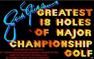 Pantallazo de Jack Nicklaus Greatest 18 Holes of Championship Golf para Atari ST