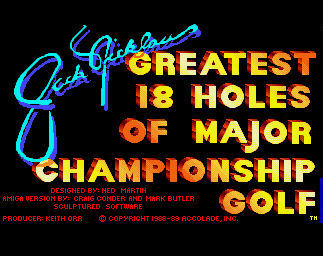 Pantallazo de Jack Nicklaus' Greatest 18 Holes of Major Championship Golf para Amiga