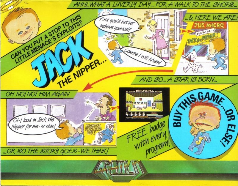 Caratula de Jack the Nipper para Commodore 64