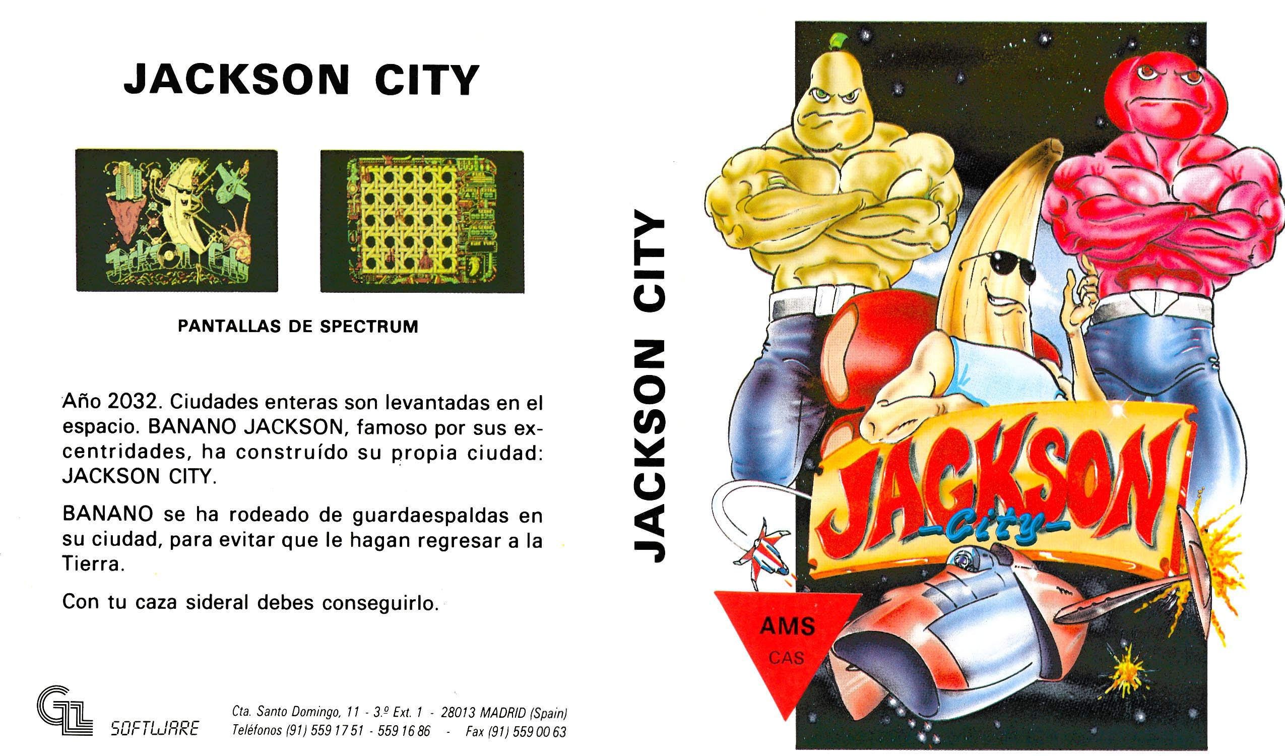 Caratula de Jackson City para Amstrad CPC