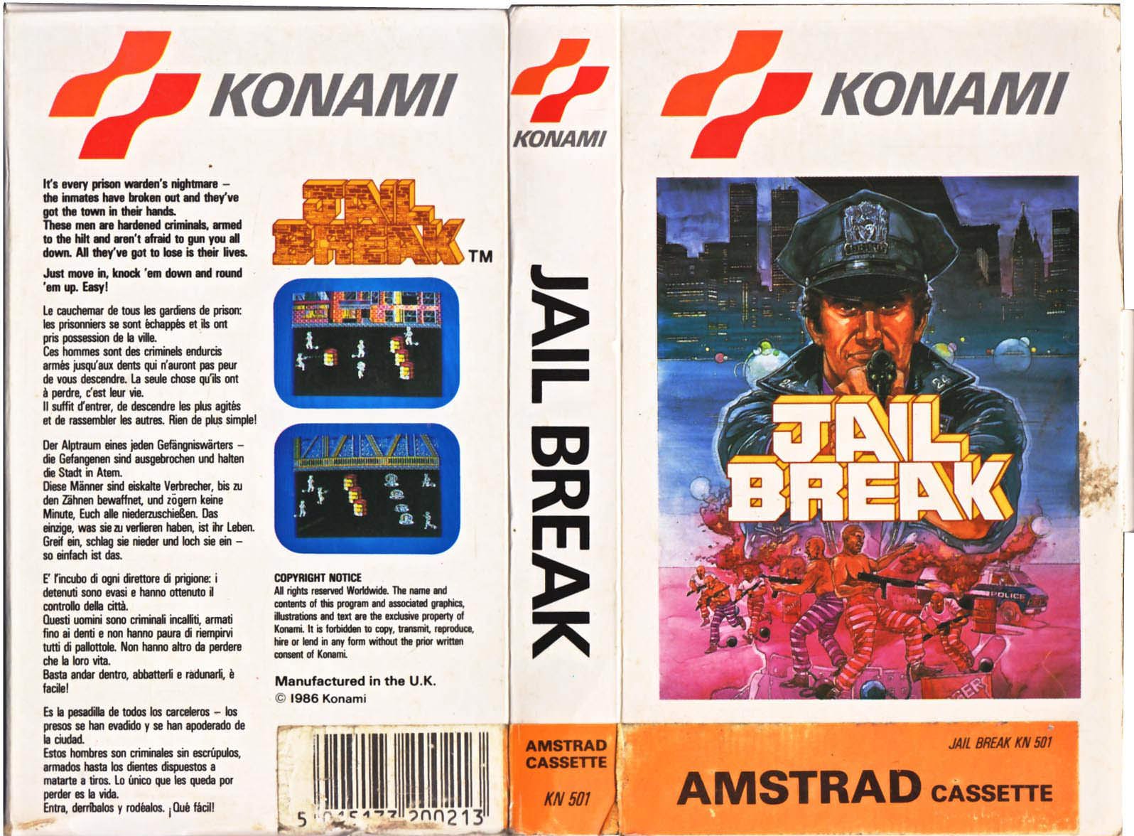 Caratula de Jail Break para Amstrad CPC