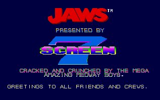 Pantallazo de Jaws para Atari ST
