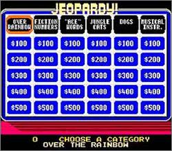 Pantallazo de Jeopardy! Junior Edition para Nintendo (NES)