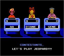 Pantallazo de Jeopardy! para Nintendo (NES)