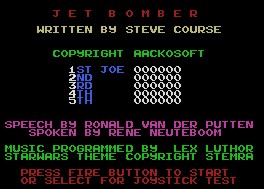 Pantallazo de Jet Bomber para MSX