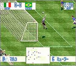 Pantallazo de Jikkyou World Soccer Perfect Eleven aka Goal Storm (Japonés) para Super Nintendo