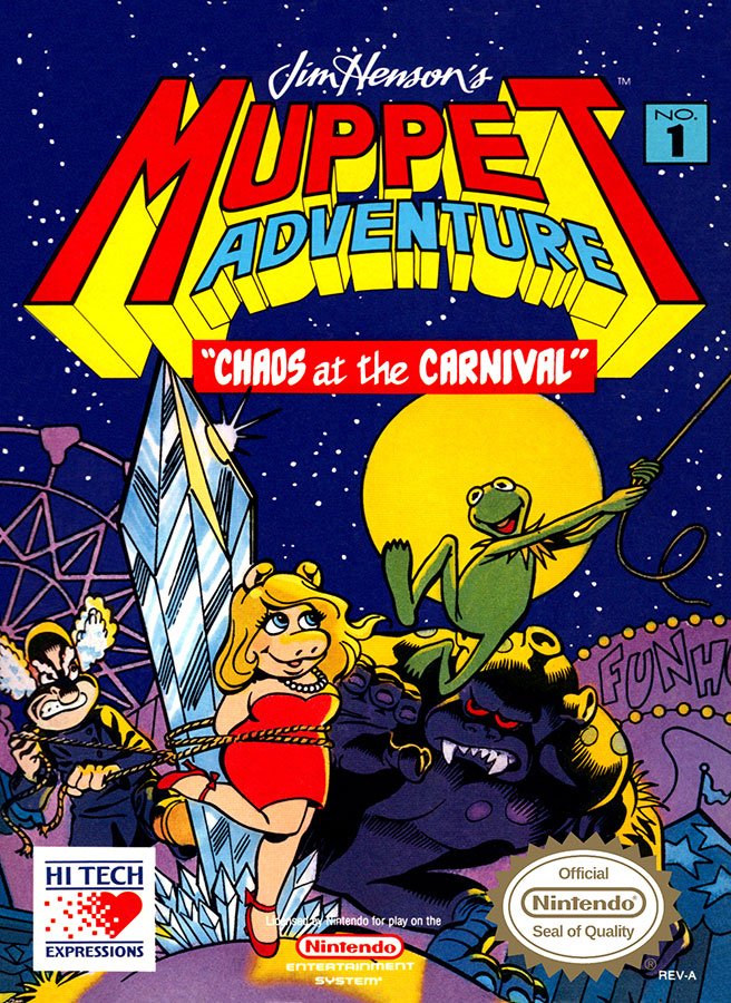 Caratula de Jim Henson's Muppet Adventure: Chaos at the Carnival para Nintendo (NES)